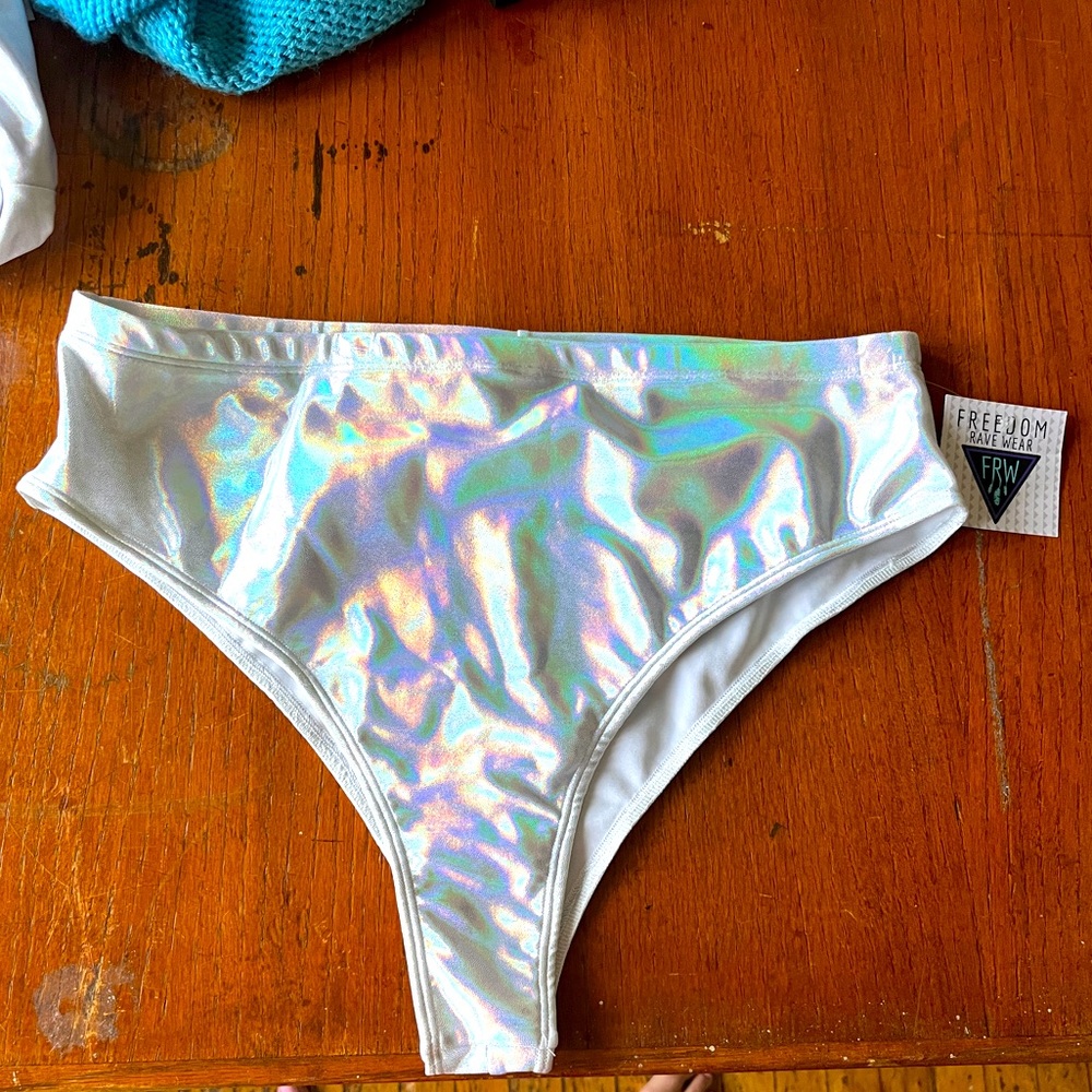Holographic Rave Bottoms! PLUS SIZE! NWT